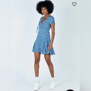 Princess Polly The Sting Mini Dress in Blue